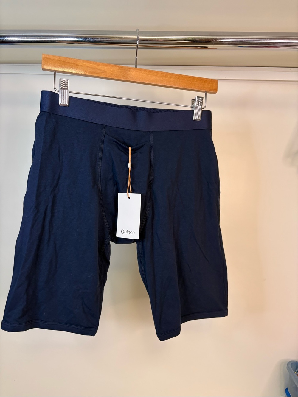 NWT Quince organic cotton Dark Navy Boxer Brief 3pack